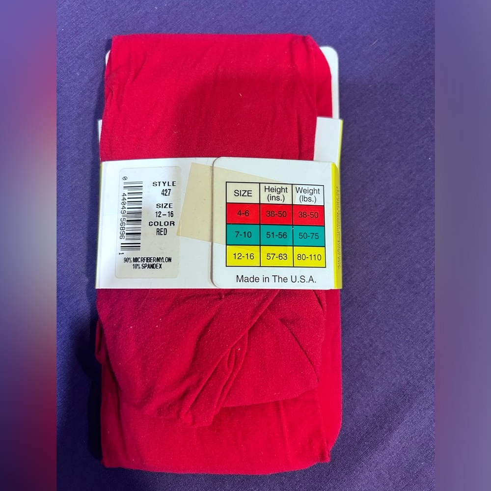 Basic Image Girls Microfiber Tights - Picture 2 of 2